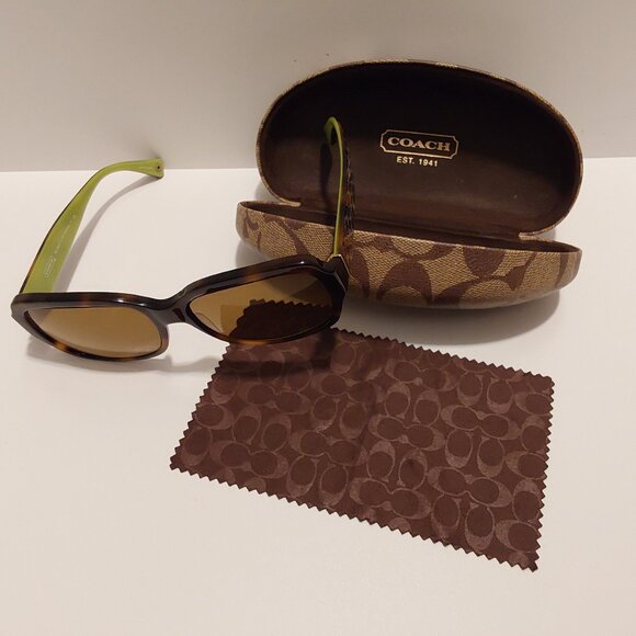 COACH  Ladies Sunglasses and Case - Picture 1 of 4